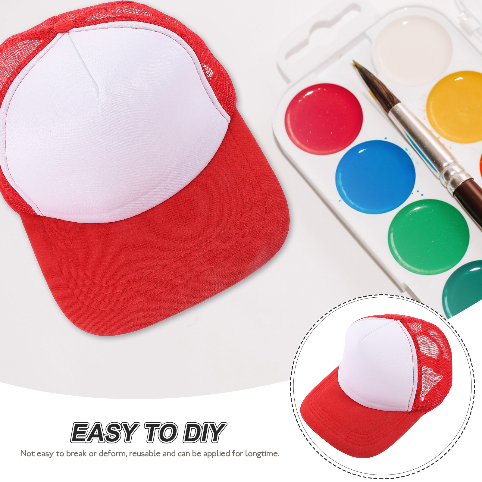 10Pcs Blank Heat Transfer Base - Hat Sublimation Blank 评论和价格