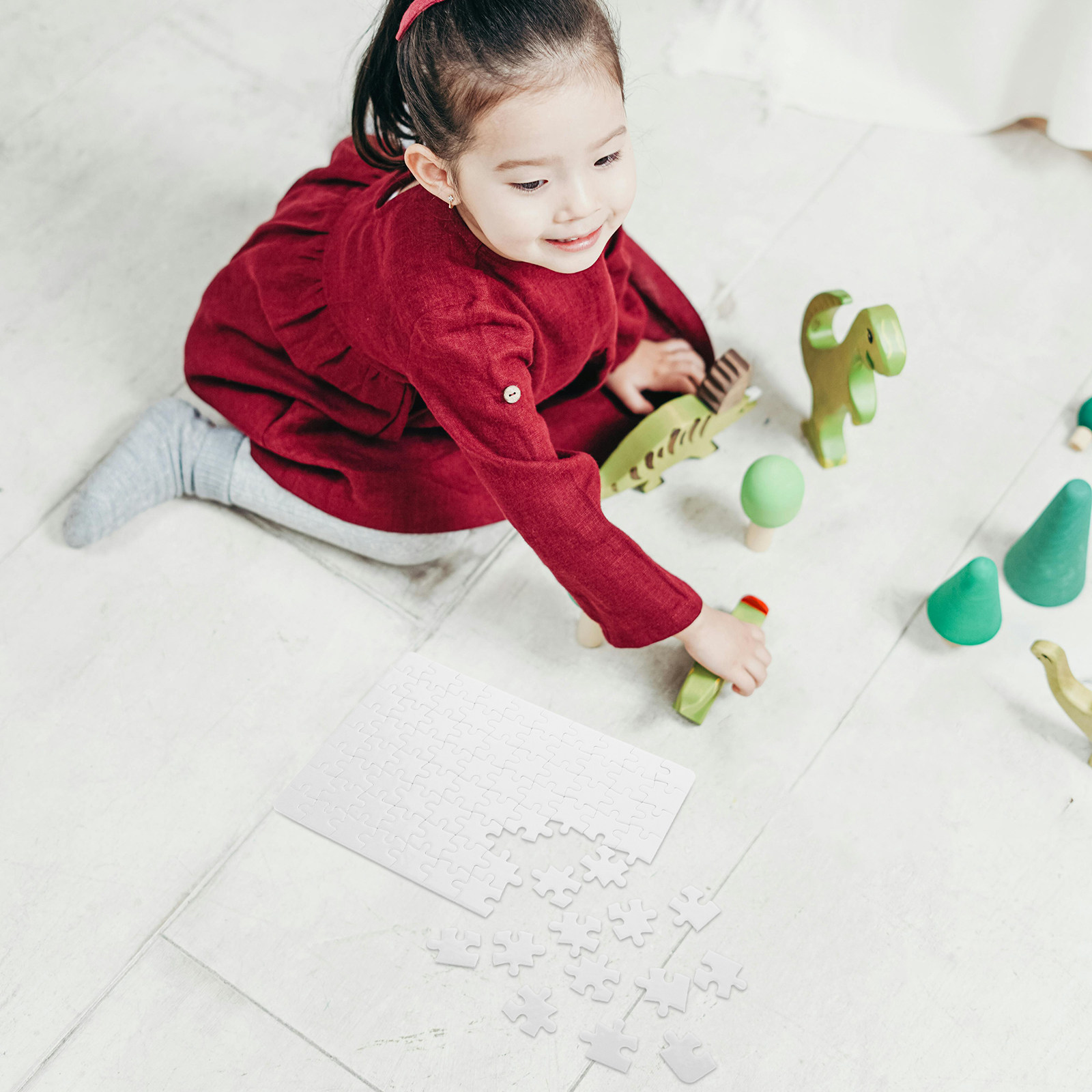4Sheets White Puzzle Board Bla - Puzzle Blank White 评论和价格